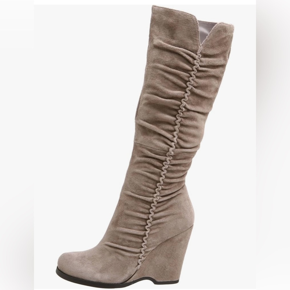 Women's Gelato Tall Shaft Wedge Boot,Mushroom,8 M US